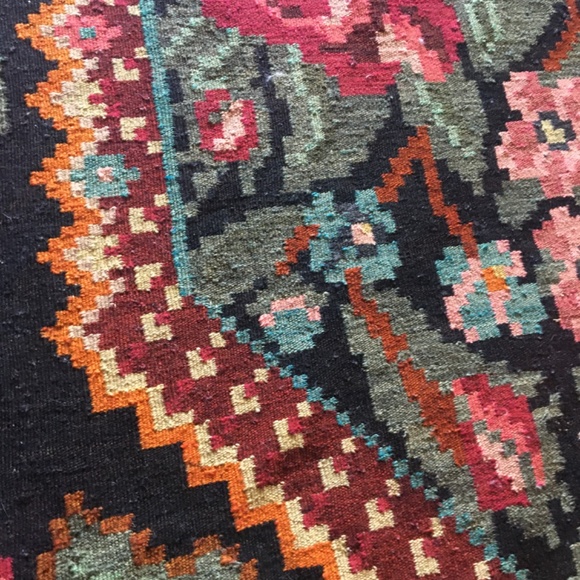 Authentic Moldavian Bessarabian Rose kilim rug handmade wool flatweave 6x 9 ft - Picture 3 of 9